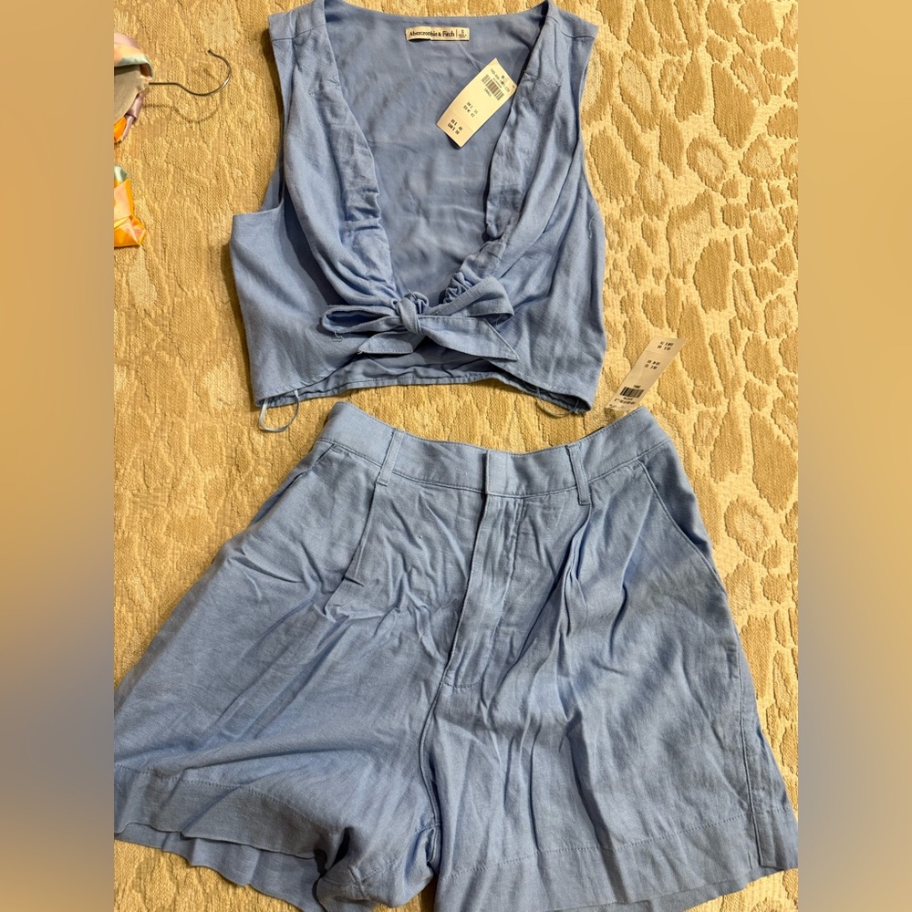 Abercrombie & Fitch Light Blue Two-Piece Set